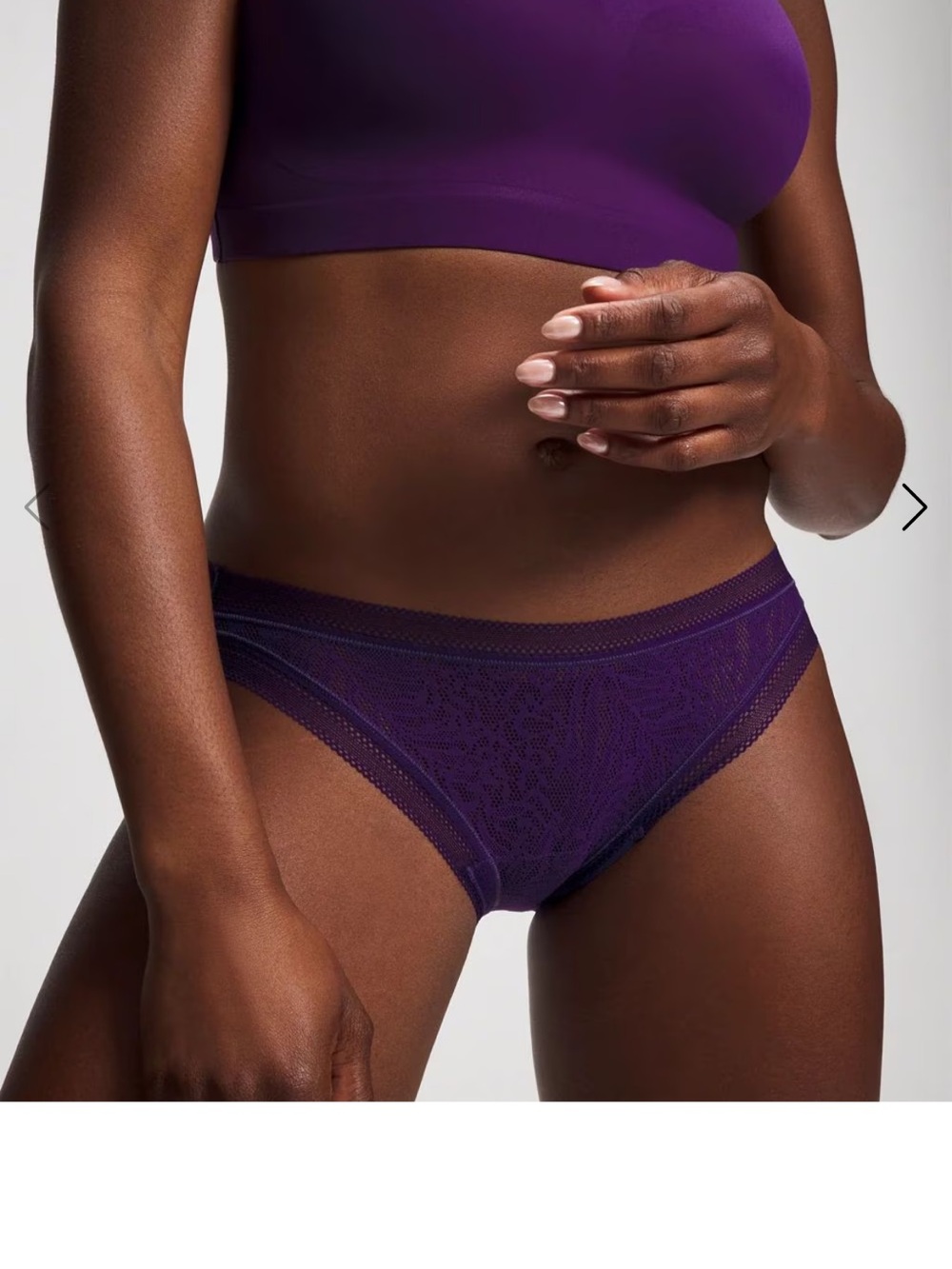 Soma Purple Lace Hipster Brief